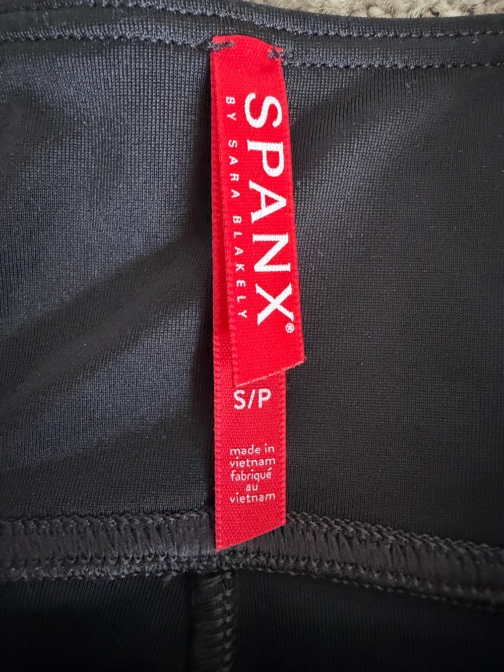 SPANX Faux Leather High-Waist Leggings - Black - Picture 4 of 8